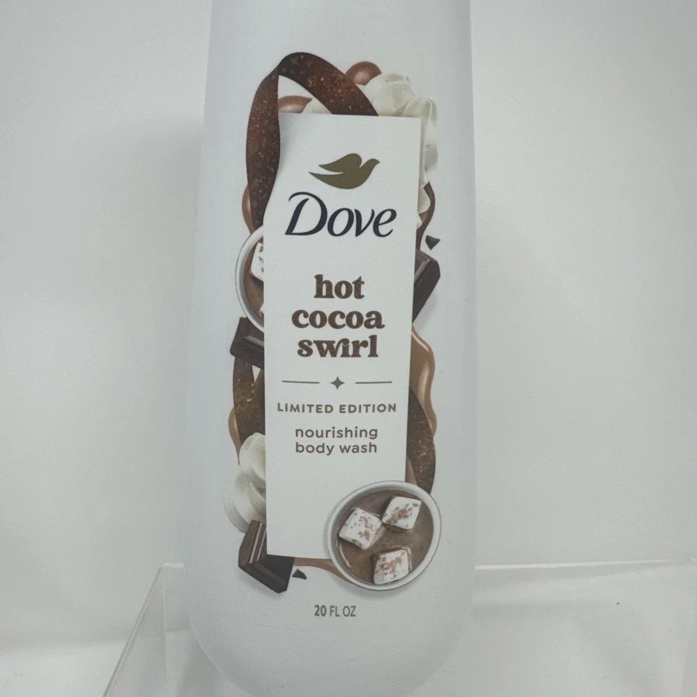 5‎ Pack Dove Limited Edition Holiday Treat Body Wash- Hot Cocoa Swirl 20 oz